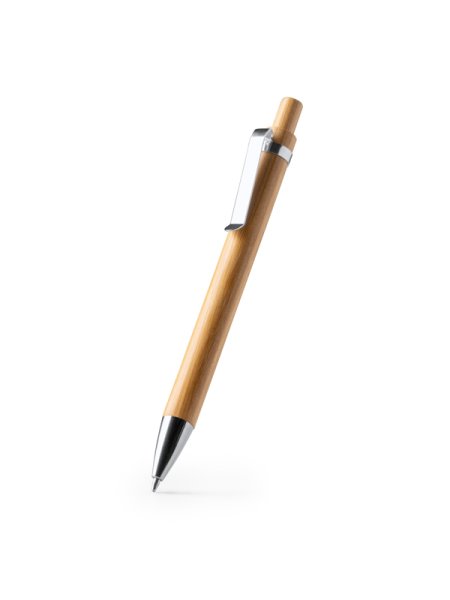 Penne a sfera da regalo ecologiche in bamboo personalizzate Roly Bambik