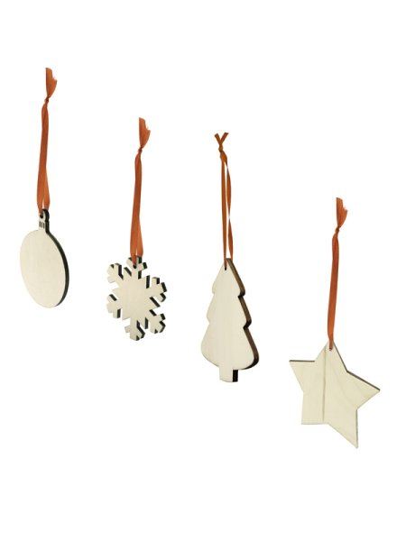 Decorazioni natalizie in legno Jingle