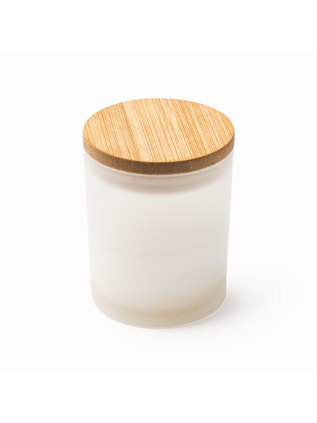 Candele in vasetti di vetro traslucidi profumate vaniglia