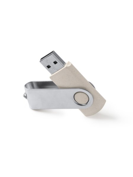 Chiavetta USB in fibra di grano e metallo 16 GB Venak