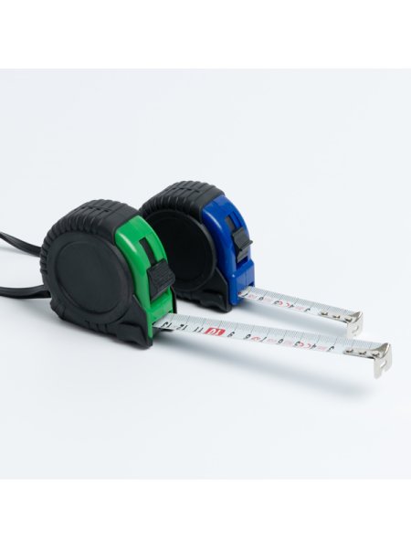 Metro a nastro in plastica rivestita in gomma personalizzato Roly Rivet 3 m
