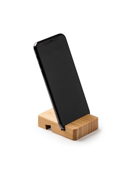 Supporto per smartphone e tablet in bamboo personalizzato Roly Antix