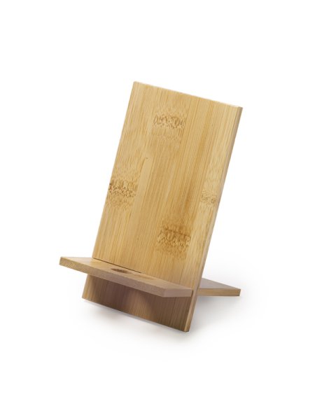 Supporto per smartphone in bamboo personalizzato Roly Lyra