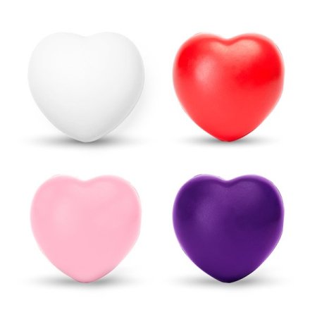 Palline antistress personalizzabili a forma di cuore Biku