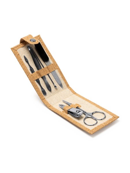 Kit manicure con custodia in sughero personalizzato Roly Podox