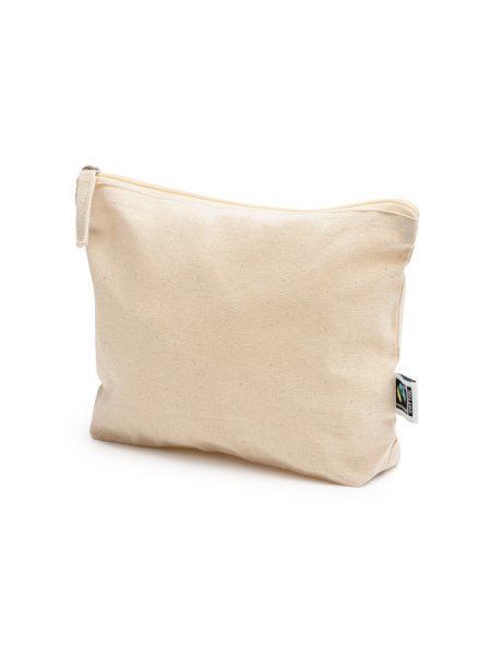 Borsa da toilette da viaggio in cotone Fairtrade personalizzata Roly Zigari