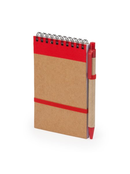 Taccuino a spirale A6 con penna personalizzato Roly Lien