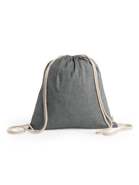 Sacca con coulisse in cotone riciclato personalizzata Roly Brescia