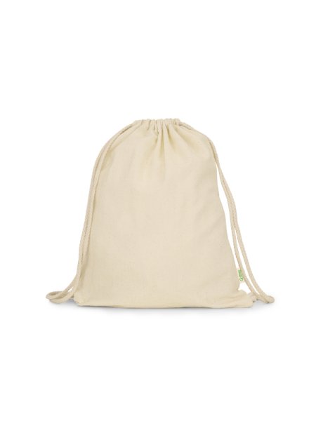 Sacca con coulisse in cotone organico personalizzata Roly Muna