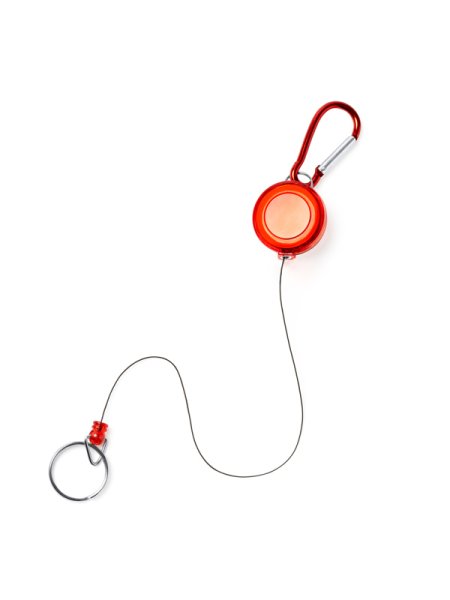 Portachiavi pubblicitari Rollerclip con moschettone personalizzati Roly Doki