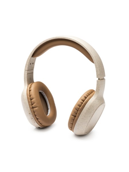 Cuffie senza fili bluetooth in fibra di grano personalizzate Roly Norby