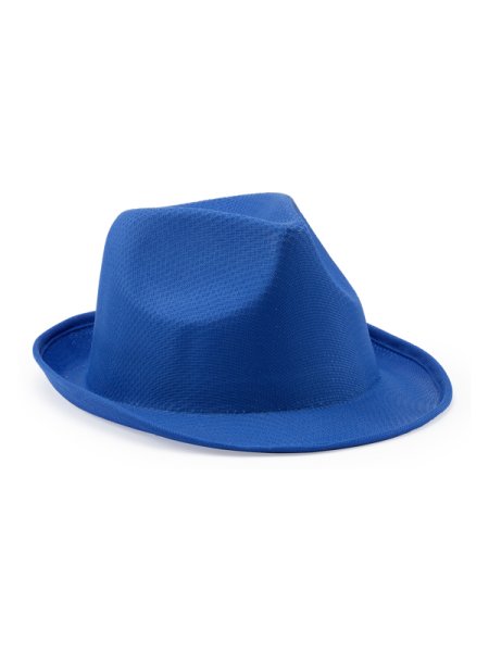 Cappello modello fedora in poliestere personalizzato Roly Dusk