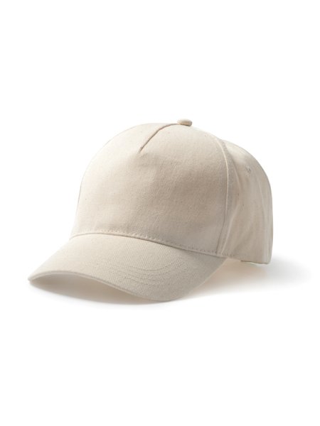 Cappellini 5 pannelli baseball in cotone biologico personalizzati Roly Tarvos