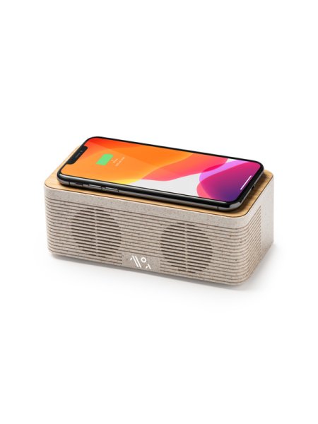 Altoparlante con ricarica wireless su base di appoggio personalizzata Roly Zatox 5W