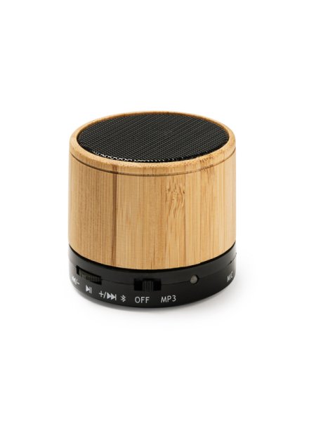 Casse bluetooth personalizzate wireless in bamboo Roly Nervo 3W