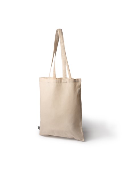 Shopper ecru eco in cotone Fairtrade personalizzata Roly Valmir 38 x 42 cm