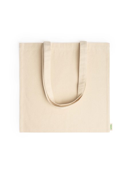 Shopper con logo personalizzato ecologiche in cotone organico Roly Greta 40 x 40 cm