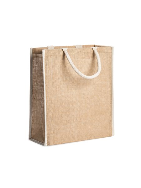 Shopper bag in juta personalizzata Roly Koper 38 x 42 x 16 cm
