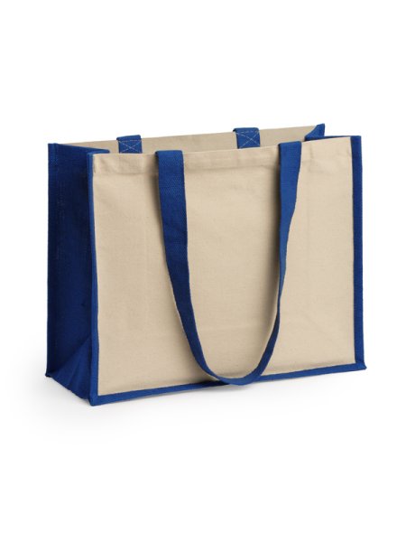 Borsa shopper juta laminata personalizzata Roly Nantes 40 x 32 x 16 cm