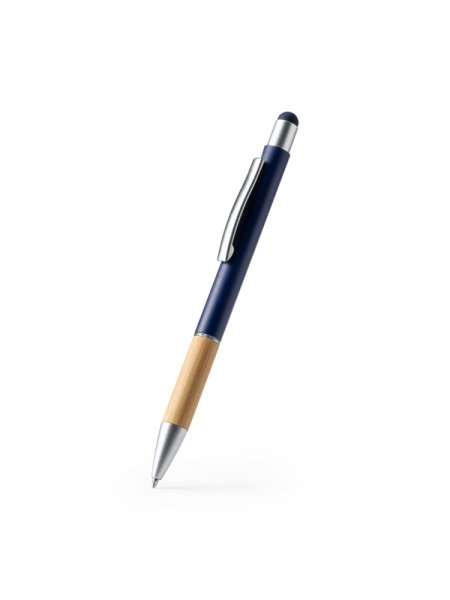 Penna touch in metallo ed impugnatura in bamboo Olten