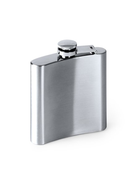 Fiaschetta In Acciaio Inox Personalizzata 4 Once - Con Scatola Regalo Nera - Idea Regalo Uomo Incisa Al Laser