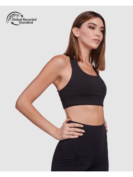 Top palestra donna in tessuto tecnico personalizzato Roly Sebring