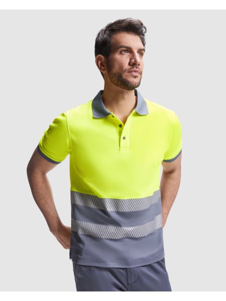 Polo alta visibilità manica corta personalizzata Roly Workwear Atrio