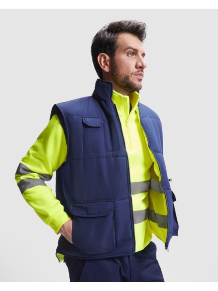 Gilet alta visibilità reversibile personalizzato Roly Workwear Persei