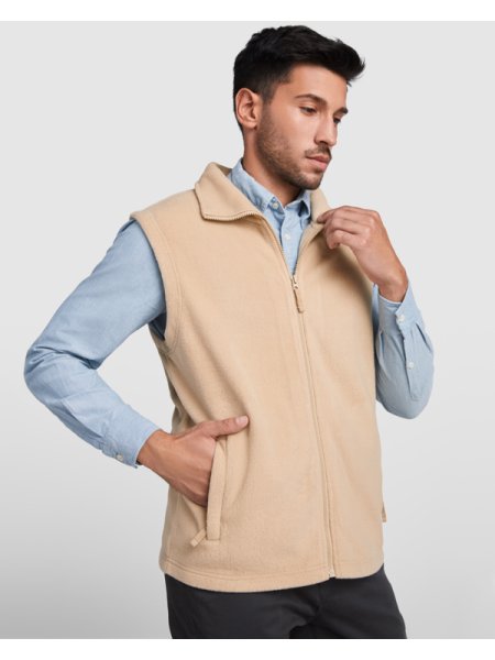Gilet in pile da uomo personalizzato Roly Bellagio