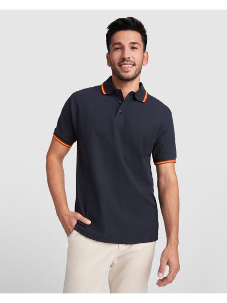 Polo da uomo manica corta personalizzata Roly Nation