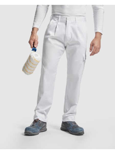 Pantaloni bianchi da pittore personalizzati Roly Workwear Pintor
