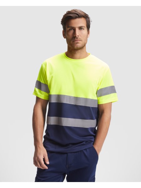Maglietta alta visibilità manica corta personalizzata Roly Workwear Delta