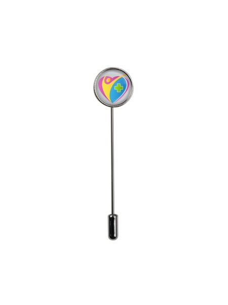 Pin da giacca Lapel rotondo in metallo Ø 15 mm