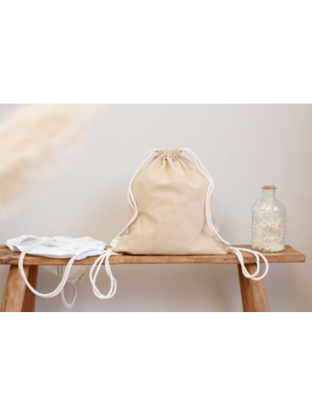 Zaino a sacca in cotone riciclato Joy