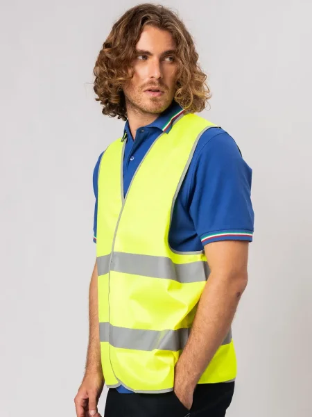 Gilet alta visibilità personalizzabile Black Spider Blink