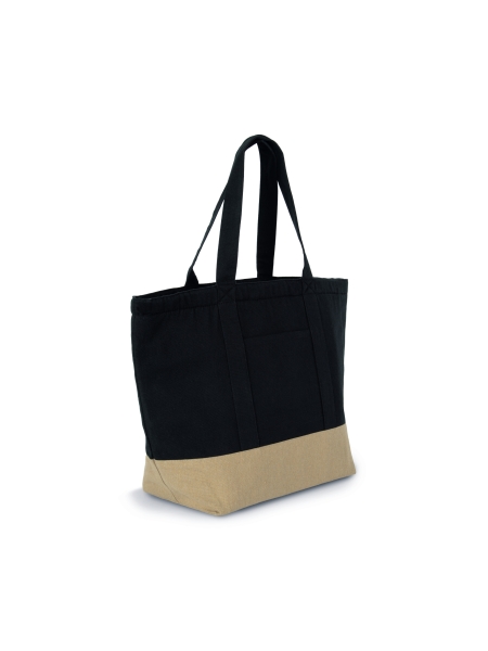 Shopper in tessuto riciclato Ki-mood linea Recycled Cotton