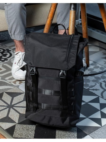 Zaino militare nero porta pc personalizzabile Shugon Waterloo 70'