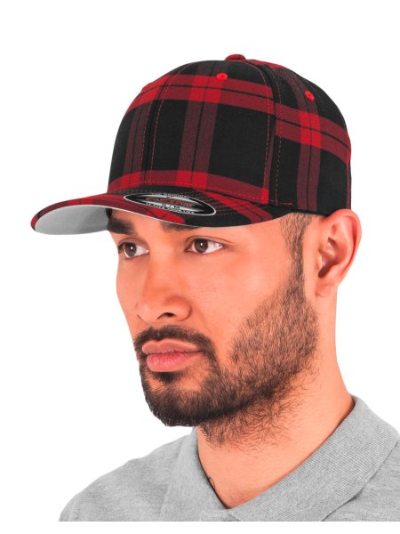 Cappellino baseball personalizzabile Flexfit Tartan Plaid