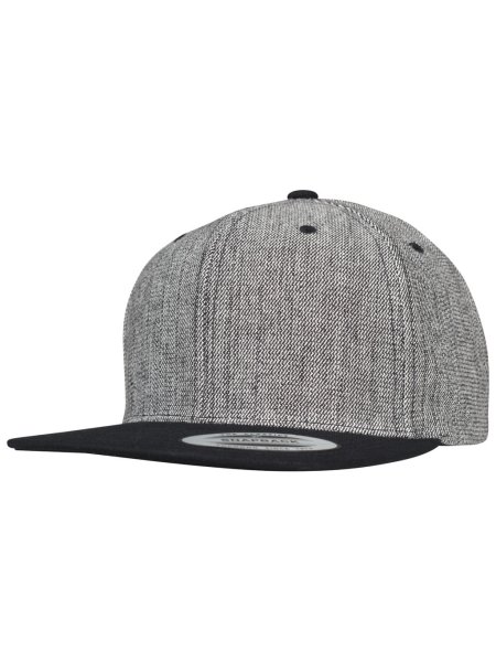 Cappellino rap e snapback personalizzabile Yupoong The Classics Melange Solid