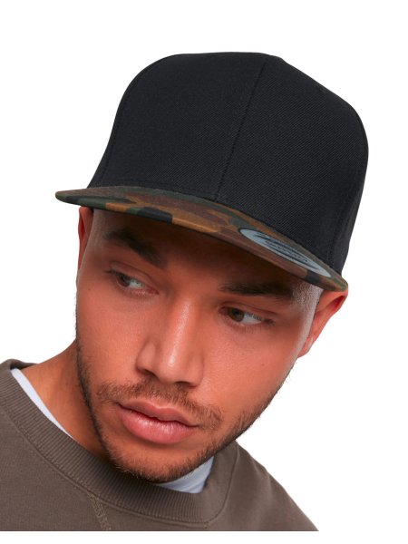 Cappellino snapback personalizzabile Yupoong the Classics Premium Camo-2-Tone