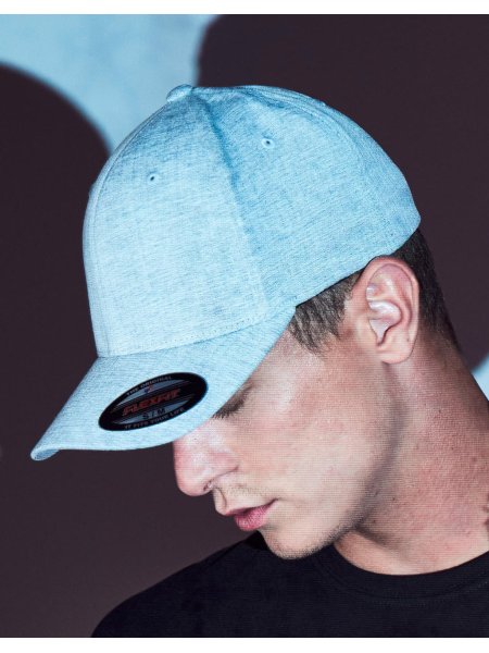 Cappellino baseball personalizzabile Flexfit Heatherlight