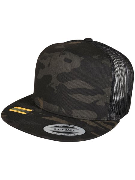 Cappellino trucker personalizzabile Yupoong the Classics Multicam Retro Mesh