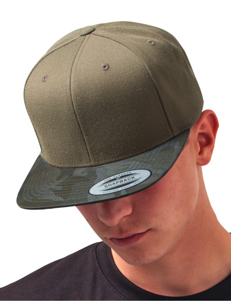 Cappellino snapback personalizzabile Yupoong The Classics Camo Visor