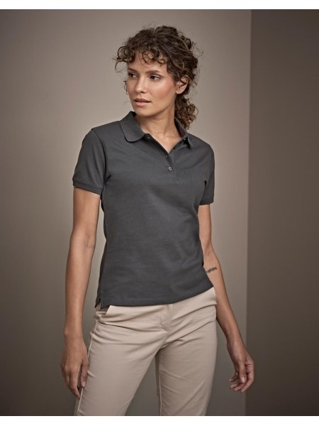 Polo in cotone pettinato ring-spun (pique) da donna Heavy