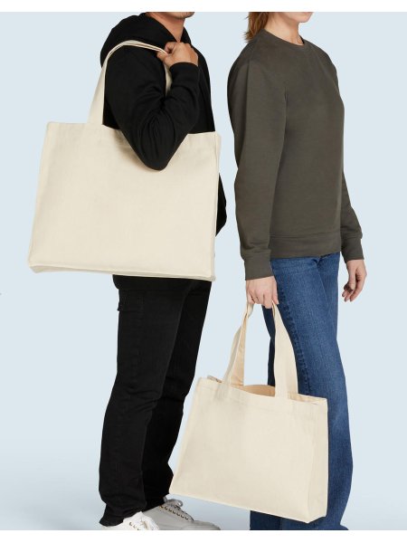 Shopper bag personalizzata SG Accessories Bags Canvas Wide con soffietto LH