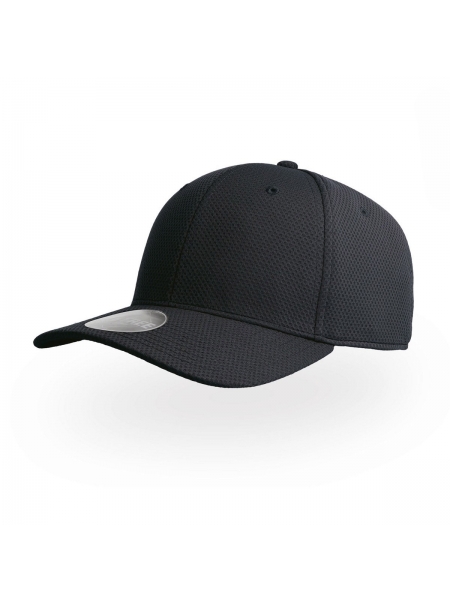 Cappellino Dye Free con adesivo sulla visiera e parasudore in cotone Atlantis