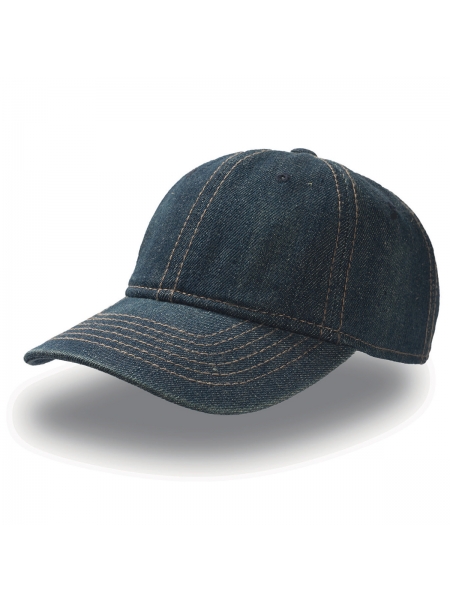 Cappellino Dynamic con 6 cuciture su visiera e chiusura in velcro Atlantis