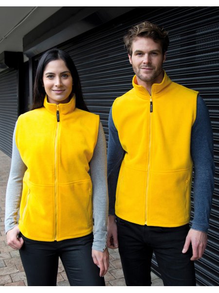 Gilet in pile unisex 330 g/m² personalizzabile Result Polartherm Fleece Bodywarmer