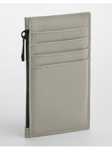 Portatessere in poliestere riciclato personalizzabile BagBase Matte PU Card Holder