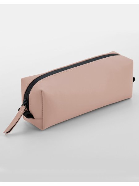 Pochette per accessori in poliestere riciclato BagBase Matte PU Mini Accessory Case